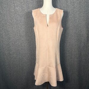 BCBGMaxAzria Blush Sleeveless Mini Shift Dress Womens Size Medium